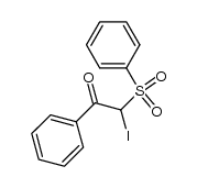 2-iodo-1-phenyl-2-(phenylsulfonyl)ethanone结构式