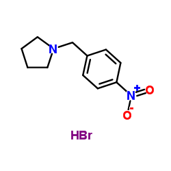 1-(4-Nitrobenzyl)pyrrolidine hydrobromide (1:1) Structure