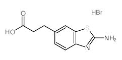 3-(2-AMINO-BENZOTHIAZOL-6-YL)-PROPIONIC ACIDHYDROBROMIDE结构式