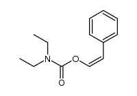 (Z)-β-[(diethylcarbamoyl)oxy]styrene Structure