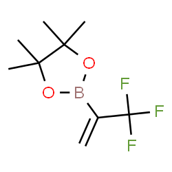 4,4,5,5-Tetramethyl-2-(3,3,3-trifluoro-1-propen-2-yl)-1,3,2-dioxaborolane结构式