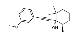 trans-1-(m-methoxyphenylethynyl)-2,2,6-trimethylcyclohexanol Structure