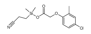 (1-Cyanoethyl)(dimethyl)silyl (4-chloro-2-methylphenoxy)acetate结构式