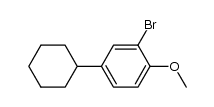 2-bromo-4-cyclohexyl-anisole Structure