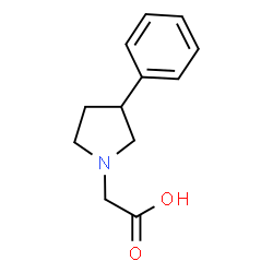 (3-Phenylpyrrolidin-1-yl)acetic acid Structure