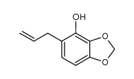 6-allyl-2,3-methylenedioxyphenol Structure