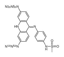 N-[4-[(3,6-diazidoacridin-9-yl)amino]phenyl]methanesulfonamide结构式