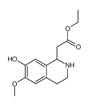 1-Isoquinolineacetic acid,1,2,3,4-tetrahydro-7-hydroxy-6-methoxy-,ethyl ester Structure