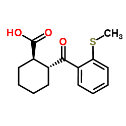 (1R,2R)-2-[2-(Methylsulfanyl)benzoyl]cyclohexanecarboxylic acid结构式