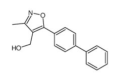 [3-methyl-5-(4-phenylphenyl)-1,2-oxazol-4-yl]methanol结构式