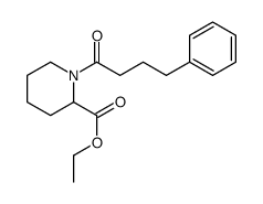 ethyl 1-(4-phenylbutanoyl)piperidine-2-carboxylate结构式