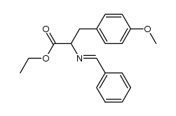 ethyl 2-(benzylideneamino)-3-(4-methoxyphenyl)propanoate结构式