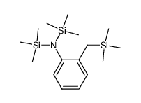 orto-N,N-bis(trimethylsilyl)trimethylsilylmethyltoluidine结构式