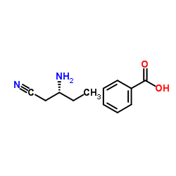 (3R)-3-Aminopentanenitrile benzoate (1:1)结构式