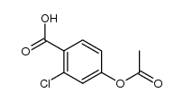 4-acetoxy-2-chlorobenzoic acid Structure