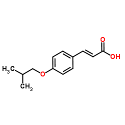 (2E)-3-(4-Isobutoxyphenyl)acrylic acid结构式