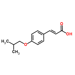 (2E)-3-(4-Isobutoxyphenyl)acrylic acid structure