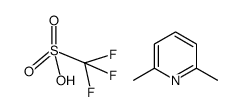 2,6-dimethylpyridinium trifluoromethanesulfonate Structure