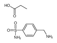 4-(aminomethyl)benzenesulfonamide,propanoic acid Structure