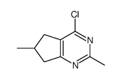 4-chloro-2,6-dimethyl-6,7-dihydro-5H-cyclopenta[d]pyrimidine Structure