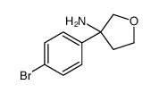 3-(4-BROMOPHENYL)TETRAHYDROFURAN-3-AMINE structure