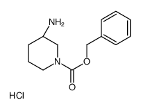 (3R)-3-Aminopiperidine-1-carboxylic acid benzyl ester Structure