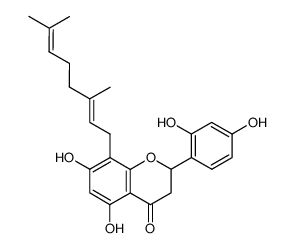 槐黄烷酮C结构式