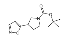 tert-butyl 3-(1,2-oxazol-5-yl)pyrrolidine-1-carboxylate Structure