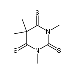 1,3,5,5-tetramethyl-2,4,6(1H,3H,5H)-pyrimidinetrithione结构式