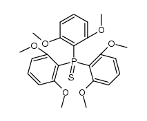 tris(2,6-dimethoxyphenyl)phosphibe sulfide Structure