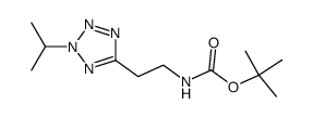 tert-butyl [2-(2-isopropyl-2H-tetrazol-5-yl)-ethyl]-carbamate Structure