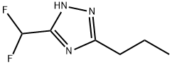 5-(二氟甲基)-3-丙基-1H-1,2,4-三唑结构式