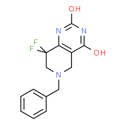 6-Benzyl-8,8-difluoro-5,6,7,8-tetrahydropyrido[4,3-d]pyrimidine-2,4-diol结构式