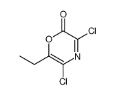 2H-1,4-Oxazin-2-one,3,5-dichloro-6-ethyl- structure