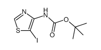 tert-Butyl (5-iodothiazol-4-yl)carbamate结构式