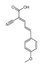 2-cyano-5-(4-methoxyphenyl)penta-2,4-dienoic acid结构式