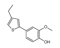 4-(4-ethylthiophen-2-yl)-2-methoxyphenol Structure