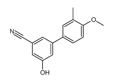 3-hydroxy-5-(4-methoxy-3-methylphenyl)benzonitrile结构式