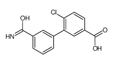 3-(3-carbamoylphenyl)-4-chlorobenzoic acid结构式