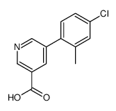 5-(4-chloro-2-methylphenyl)pyridine-3-carboxylic acid Structure