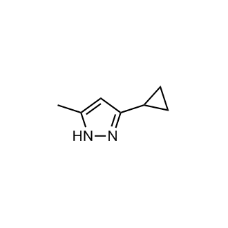 3-环丙基-5-甲基-1H-吡唑结构式