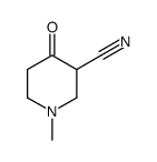 1-methyl-4-oxopiperidine-3-carbonitrile结构式