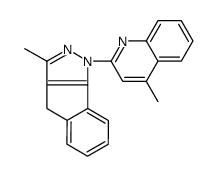 3-methyl-1-(4-methylquinolin-2-yl)-4H-indeno[1,2-c]pyrazole结构式