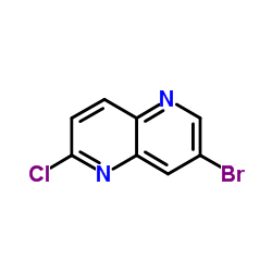 7-Bromo-2-chloro-1,5-naphthyridine Structure