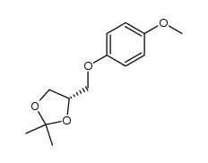 (R)-1,2-O-isopropylidene-3-O-(4-methoxyphenyl)glycerol结构式
