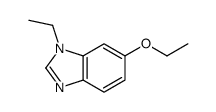 6-乙氧基-1-乙基-1H-苯并咪唑结构式