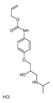 prop-2-enyl N-[4-[2-hydroxy-3-(propan-2-ylamino)propoxy]phenyl]carbamate,hydrochloride Structure