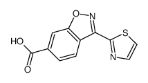 3-Thiazol-2-yl-benzo[d]isoxazole-6-carboxylic acid Structure