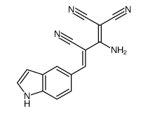 2-amino-4-(1H-indol-5-yl)buta-1,3-diene-1,1,3-tricarbonitrile Structure