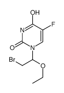 1-(2-bromo-1-ethoxyethyl)-5-fluoropyrimidine-2,4-dione Structure